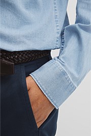 Slim Fit Chambray Shirt