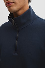 Half Zip Texture Sweatshirt