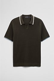 Australian Good Earth Cotton Tapered Trophy Polo