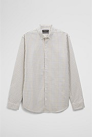Regular Fit Cotton Grid Shirt