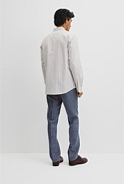 Regular Fit Cotton Grid Shirt