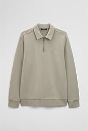 Australian Cotton Long Sleeve Folded Collar Sweat