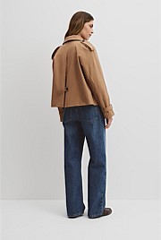 Crop Swing Trench Jacket