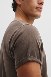 Australian Cotton Longline Garment Dye T-Shirt