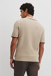 Australian Good Earth Cotton Tapered Trophy Polo