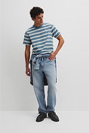 Australian Cotton Stripe Workwear T-Shirt