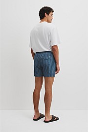 Stripe Print Swim Short