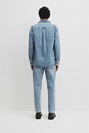 Long Sleeve Regular Workwear Denim Over-Shirt