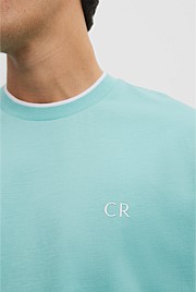 Australian Cotton CR Logo Tipped T-Shirt