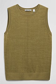Pointelle Detail Neck Tank