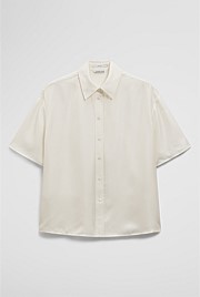 Short Sleeve Washable Silk Shirt