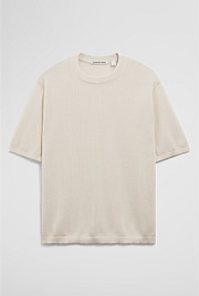 Fine Mesh Knit T-Shirt