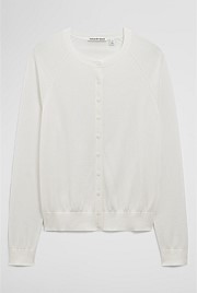 Pointelle Detail Cardigan