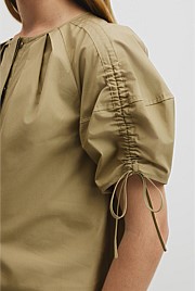Gathered Sleeve Blouse