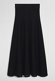 Flared Knit Skirt