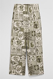 Print Washable Silk Pant
