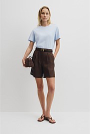 Textured Short Sleeve Slub T-Shirt