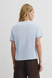 Textured Short Sleeve Slub T-Shirt