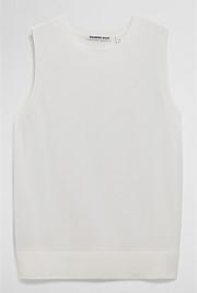 Pointelle Detail Neck Tank