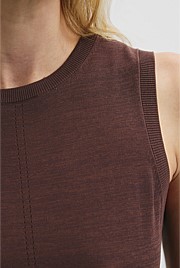Pointelle Detail Neck Tank