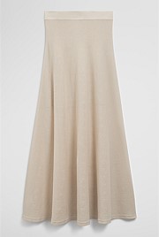 Flared Knit Skirt