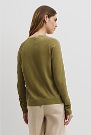Pointelle Detail Cardigan