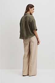 Short Sleeve Linen Shirt