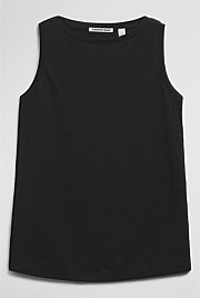 Linen Boat Neck Tank
