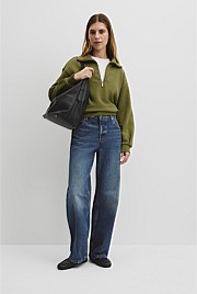 Australian Cotton Funnel Neck Sweat
