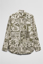 Print Washable Silk Blouse