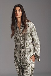 Print Washable Silk Blouse