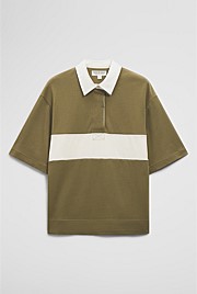 Australian Cotton Short Sleeve Workwear Block Rugby Polo