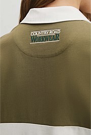 Australian Cotton Short Sleeve Workwear Block Rugby Polo