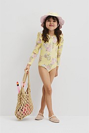 Long Sleeve Frill Swimsuit