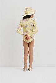 Long Sleeve Frill Swimsuit