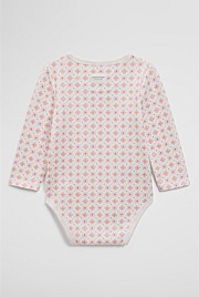 Long Sleeve Pointelle Frill Bodysuit