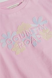 Short Sleeve Print Applique T-Shirt