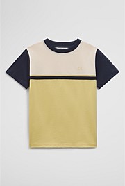 Relaxed Contrast Splice T-Shirt