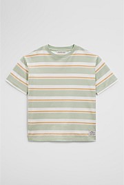 Oversized Stripe Short Sleeve T-Shirt