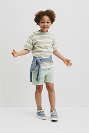 Oversized Stripe Short Sleeve T-Shirt