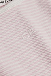 Australian Cotton Short Sleeve Stripe Rib T-Shirt