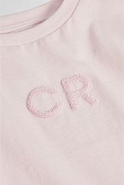Australian Cotton Short Sleeve Sequin Logo T-Shirt