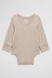 Long Sleeve Envelope Rib Bodysuit