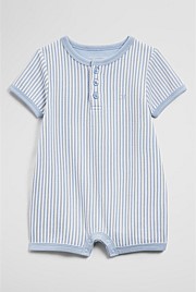 Short Sleeve Waffle Romper