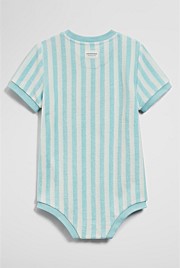 Stripe Terry Romper