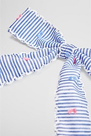 Fluffy Dot Bow Clip