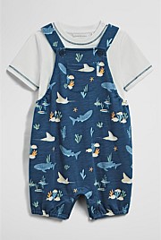 Short Sleeve Overall Set