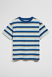 Oversized Stripe Short Sleeve T-Shirt