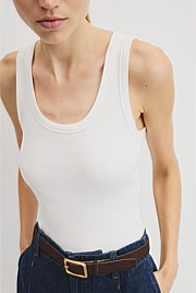 Scoop Neck Rib Tank