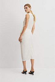 Knot Detail Midi Skirt